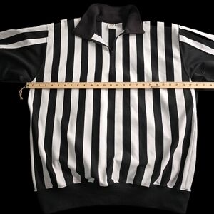 White Referee Stripe Pullover Shirt (Size 52)